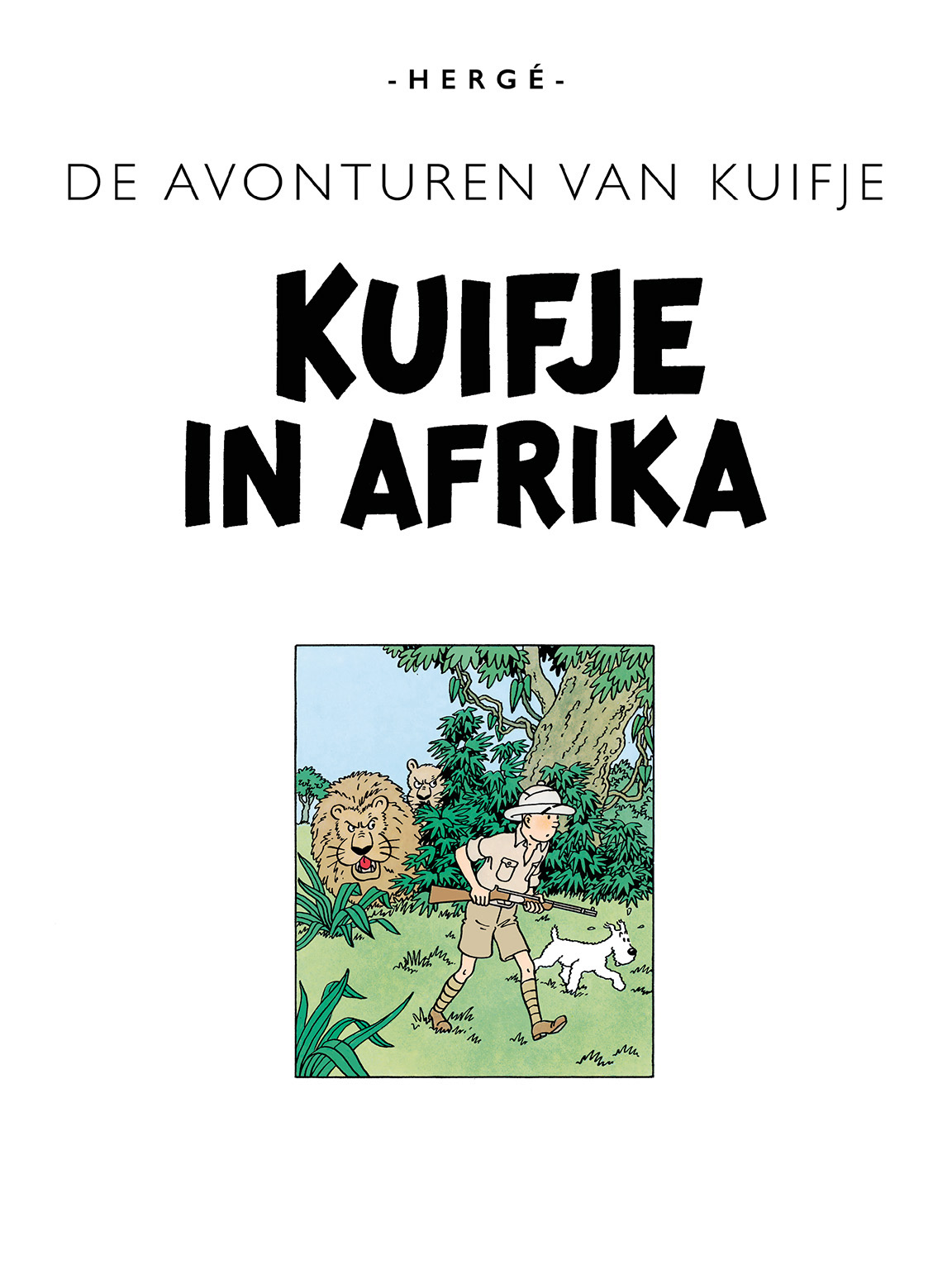 Tintin au Congo - page titre